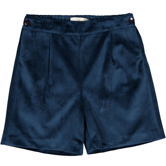 Navy Velvet Boy Shorts