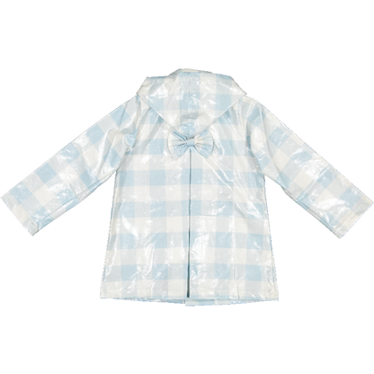 Blue Gingham Raincoat