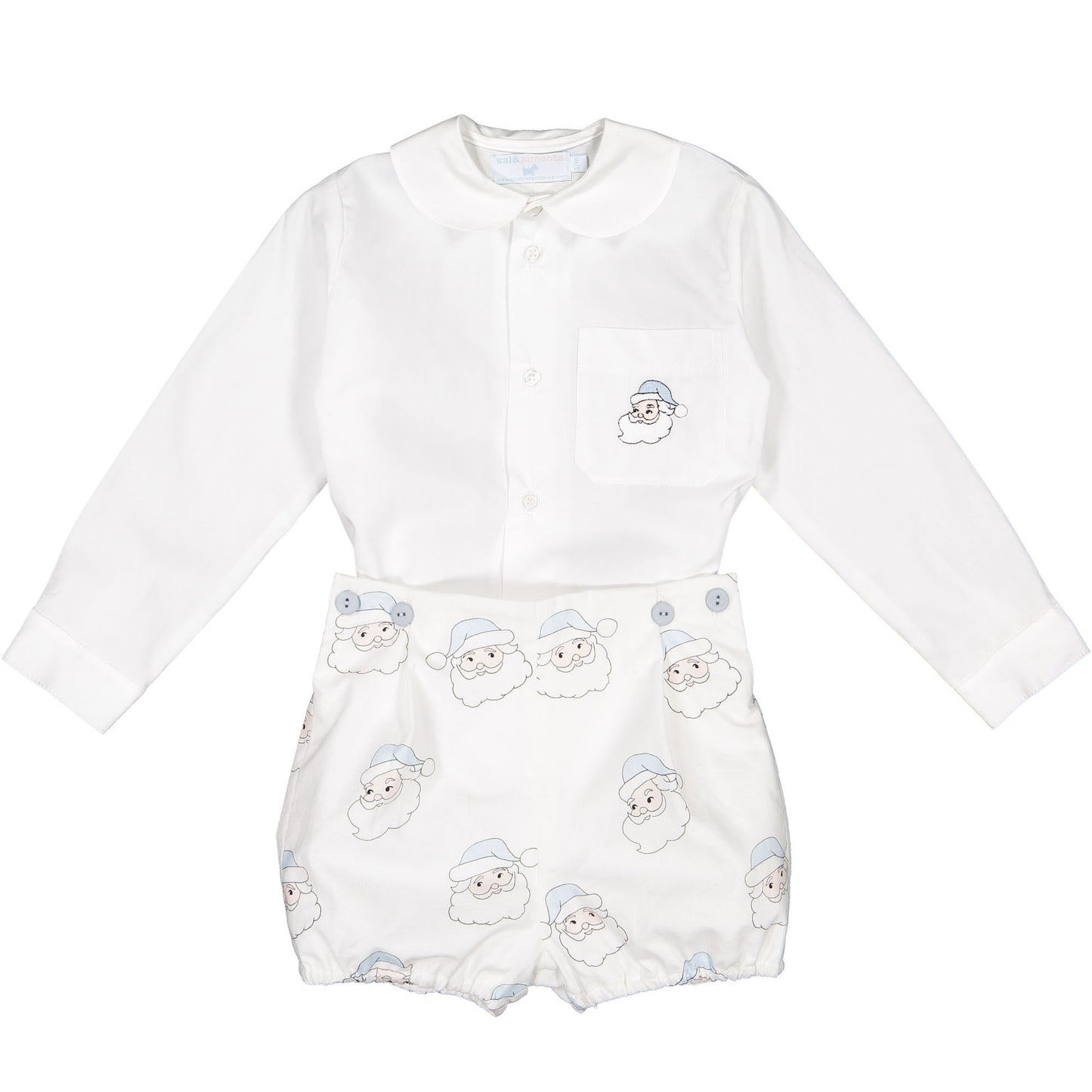 Blue Santa Baby Boy Set