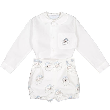Blue Santa Baby Boy Set