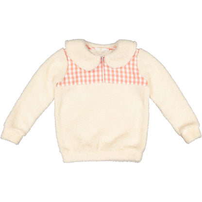 Rosy Gingham Fleece