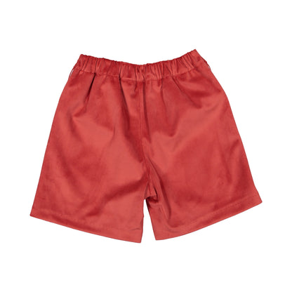 Carmine Velvet Shorts