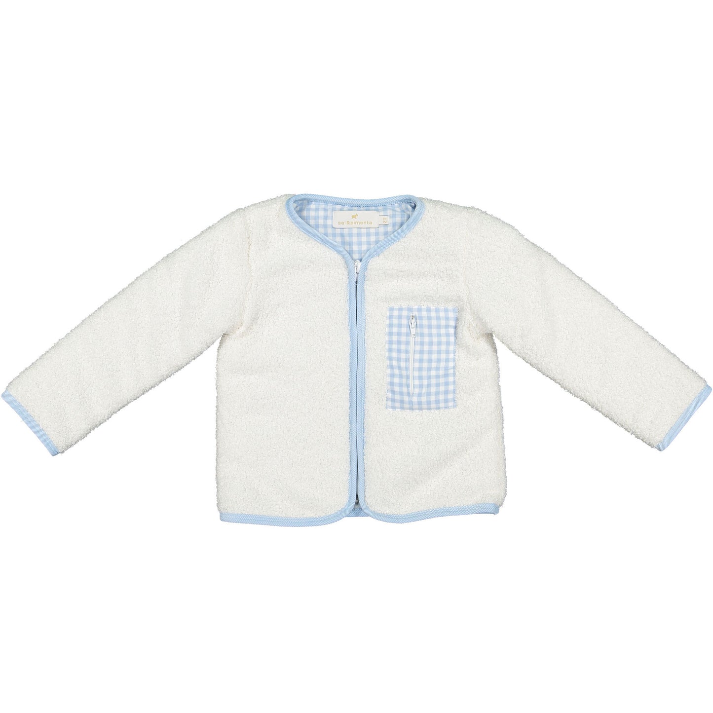 Blue Gingham Fleece