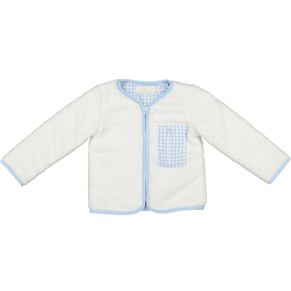 Blue Gingham Fleece