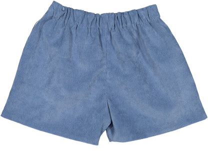 Blue Corduroy Baby Boy Shorts