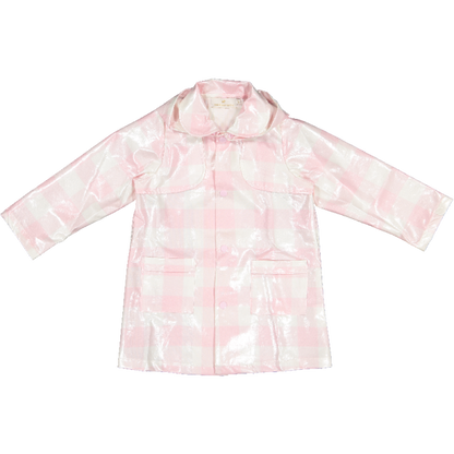 Pink Gingham Raincoat