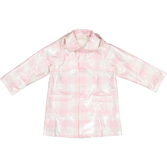 Pink Gingham Raincoat