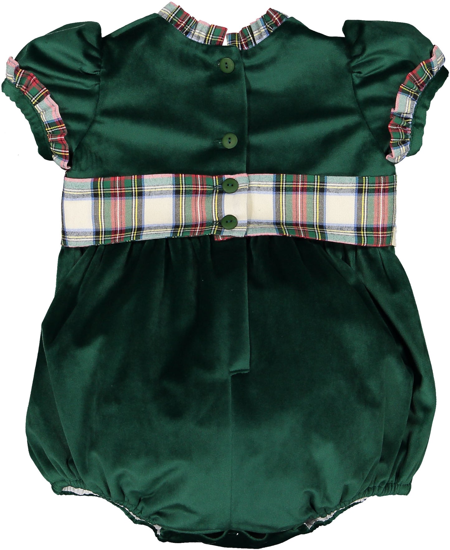 Emerald Green Velvet Romper