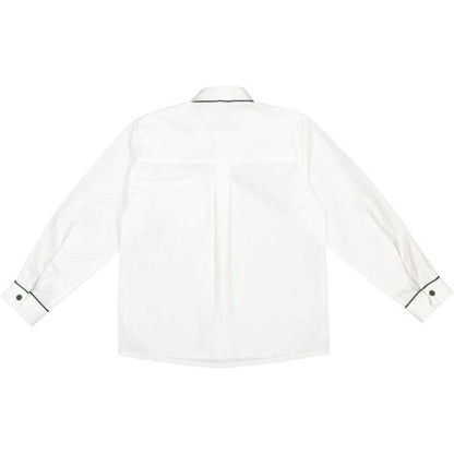 Green Trim Boy Shirt