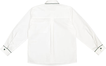 Green Trim Boy Shirt