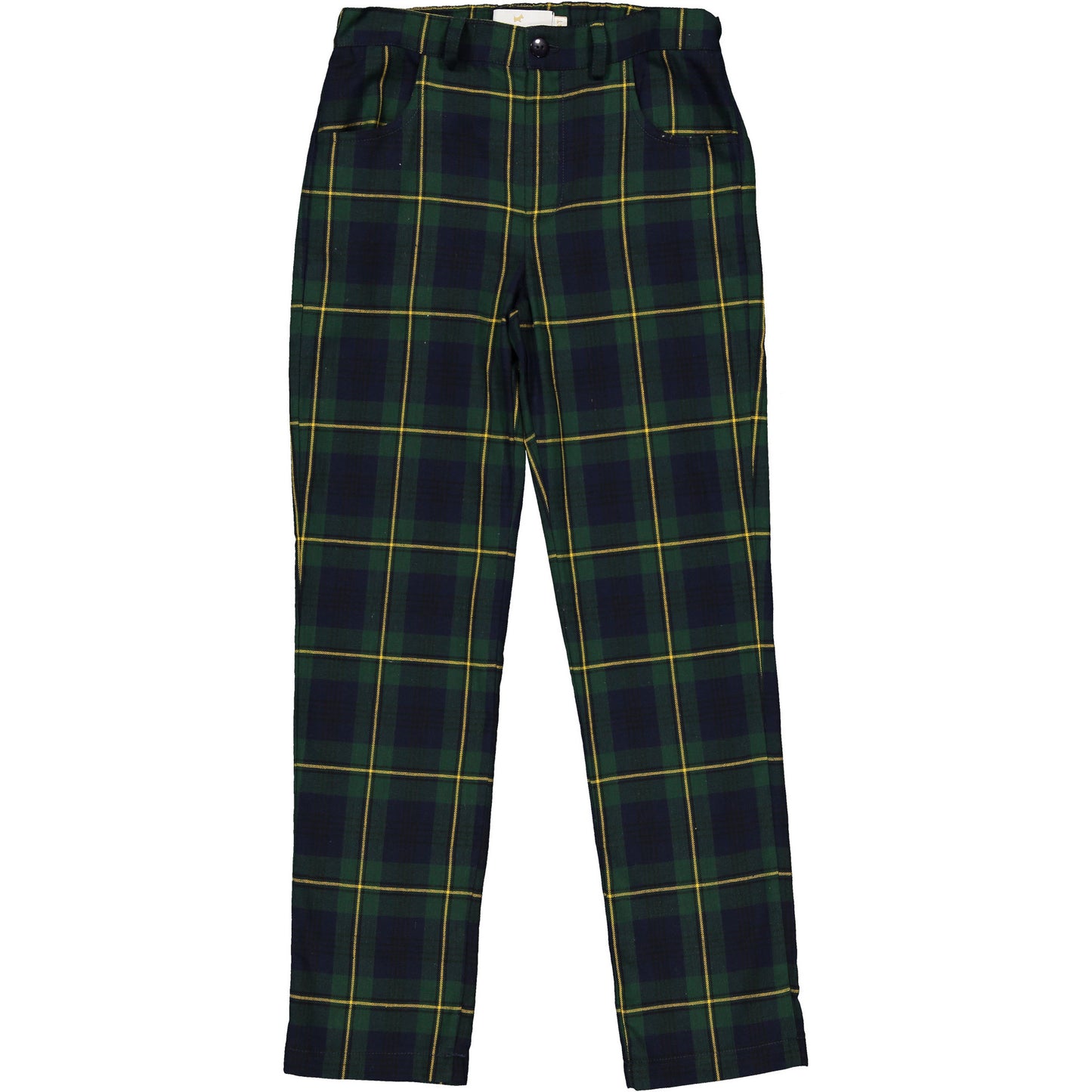 Navy Tartan Trousers
