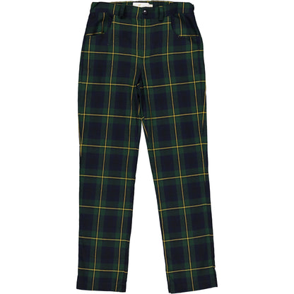 Navy Tartan Trousers