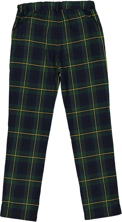 Navy Tartan Trousers