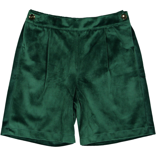 Emerald Green Velvet Boy Shorts