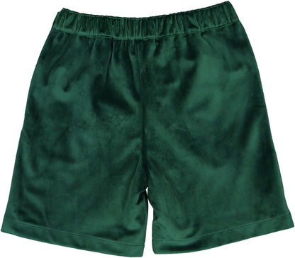 Emerald Green Velvet Boy Shorts