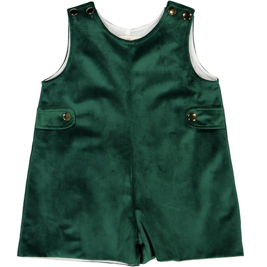 Emerald Green Velvet Jon-Jon