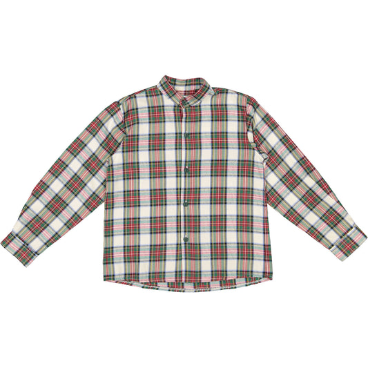 Emerald Green Tartan Boy Shirt