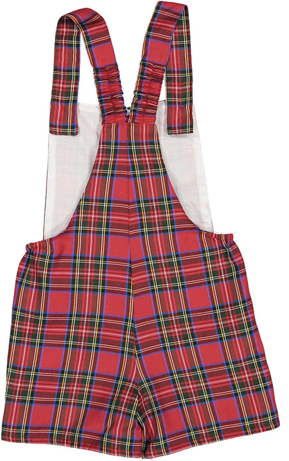 Christmas Magic Tartan Baby Overall