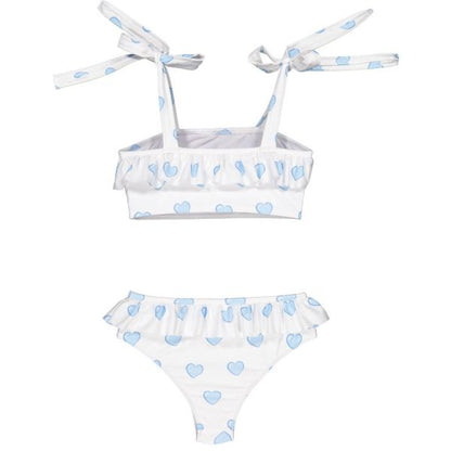 Hearts Blue Bikini