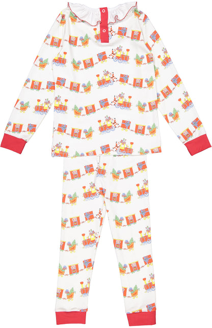 Christmas Train Girl Pajama