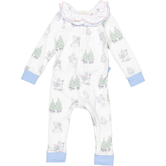 Snowman Baby Girl Pajama