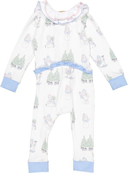 Snowman Baby Girl Pajama