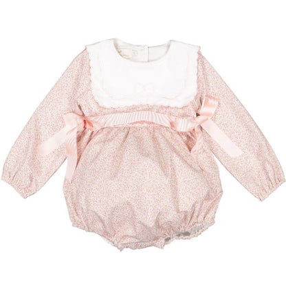 Pink Candy Floral Romper