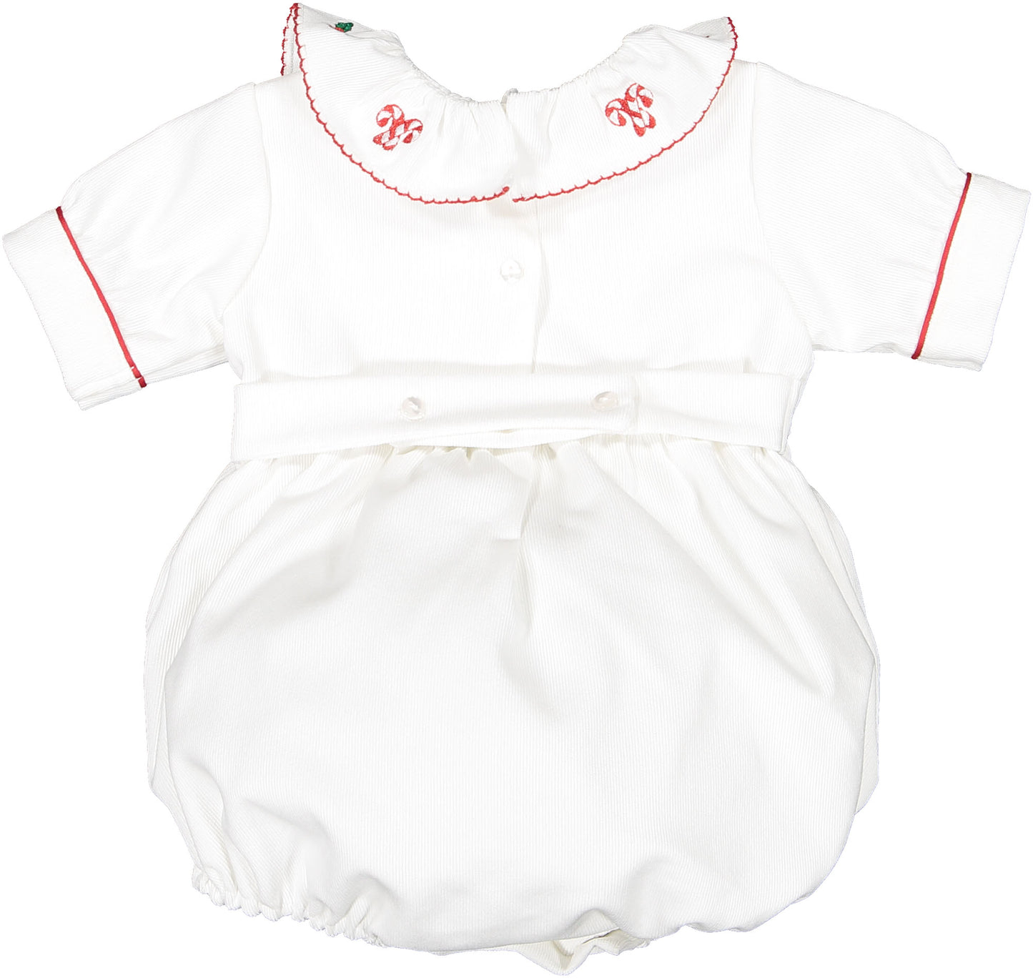 White Christmas Boy Romper