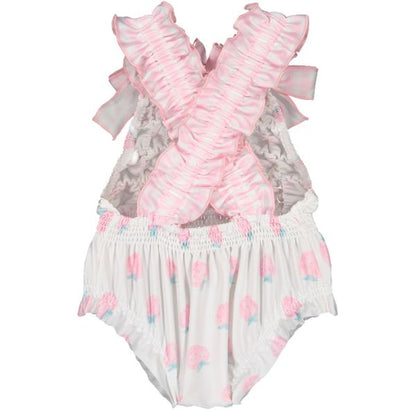 Classic Strawberries Frilled Swimsuit