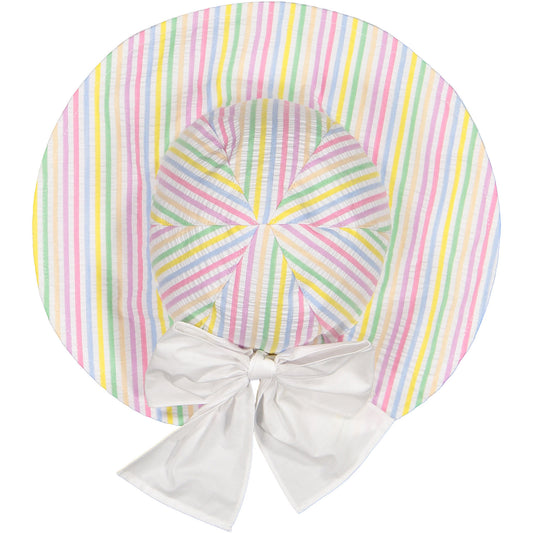 Rainbow Stripes Sunny Hat