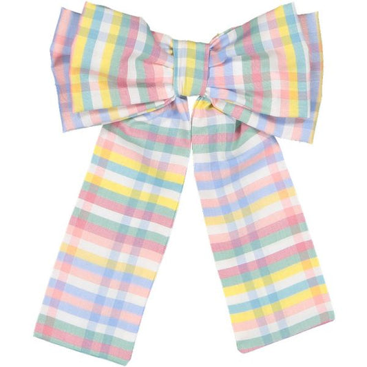 Rainbow Gingham Big Hair Clip