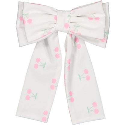 Pink Cherries Lycra Big Hair Clip