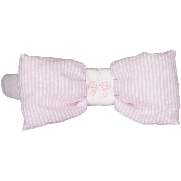 Pink Seersucker Headband