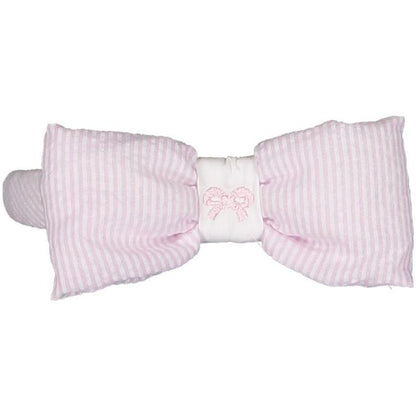 Pink Seersucker Headband