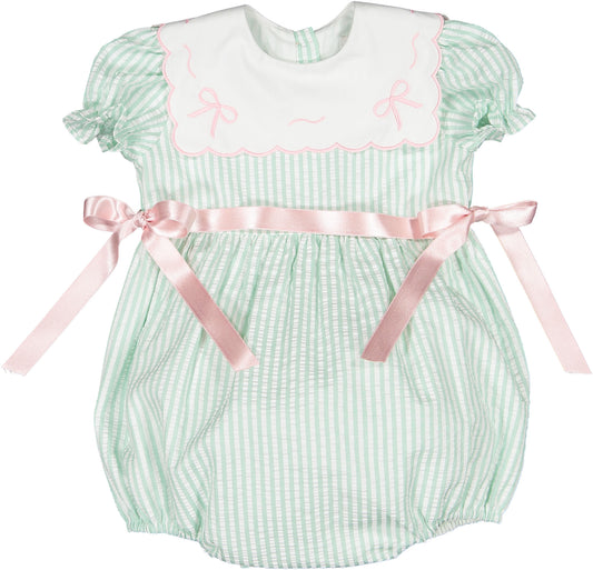 Mint Bows Romper
