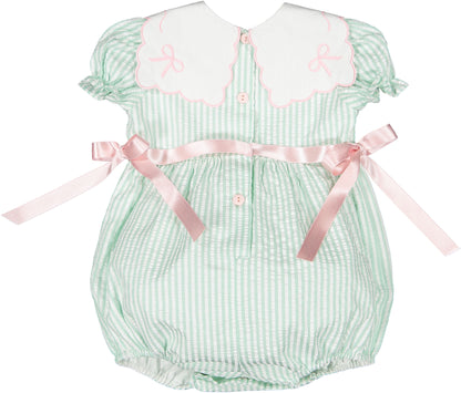 Mint Bows Romper