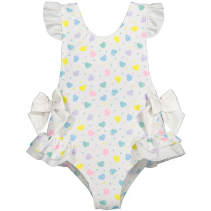 Multicolor Hearts Swimsuit