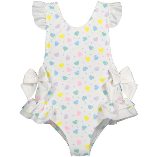 Multicolor Hearts Swimsuit