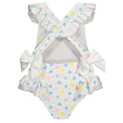 Multicolor Hearts Swimsuit