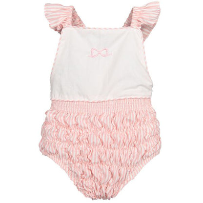 Bubble Gum Cotton Frilled Swimsuit