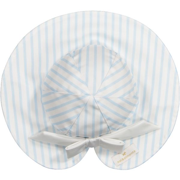 Stripes Blue Lycra Sunny Hat