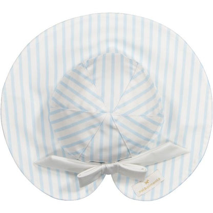 Stripes Blue Lycra Sunny Hat