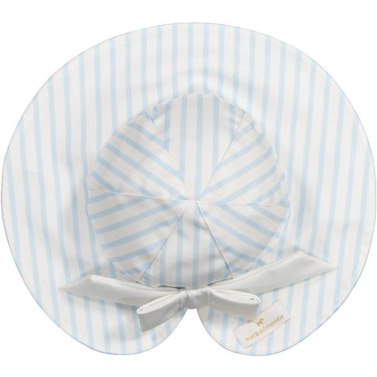 Stripes Blue Lycra Sunny Hat