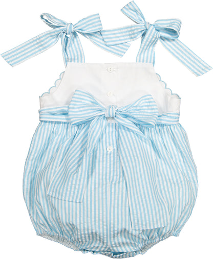 Blue Garden Romper