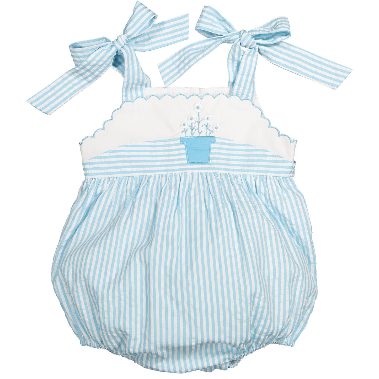 Blue Garden Romper