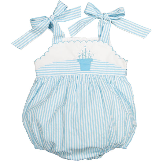 Blue Garden Romper