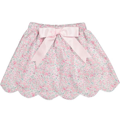Pink Ditsy Floral Skirt