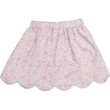 Pink Ditsy Floral Skirt