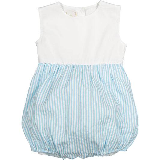 Blue Garden Boy Romper