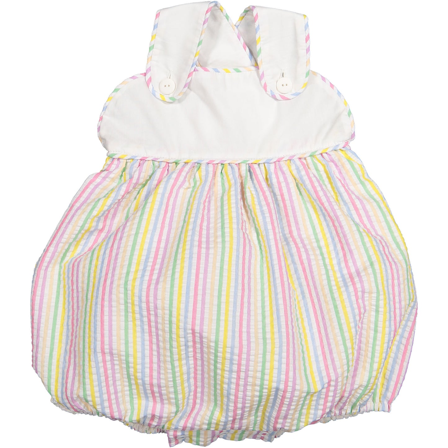 Rainbow Stripes Boy Romper